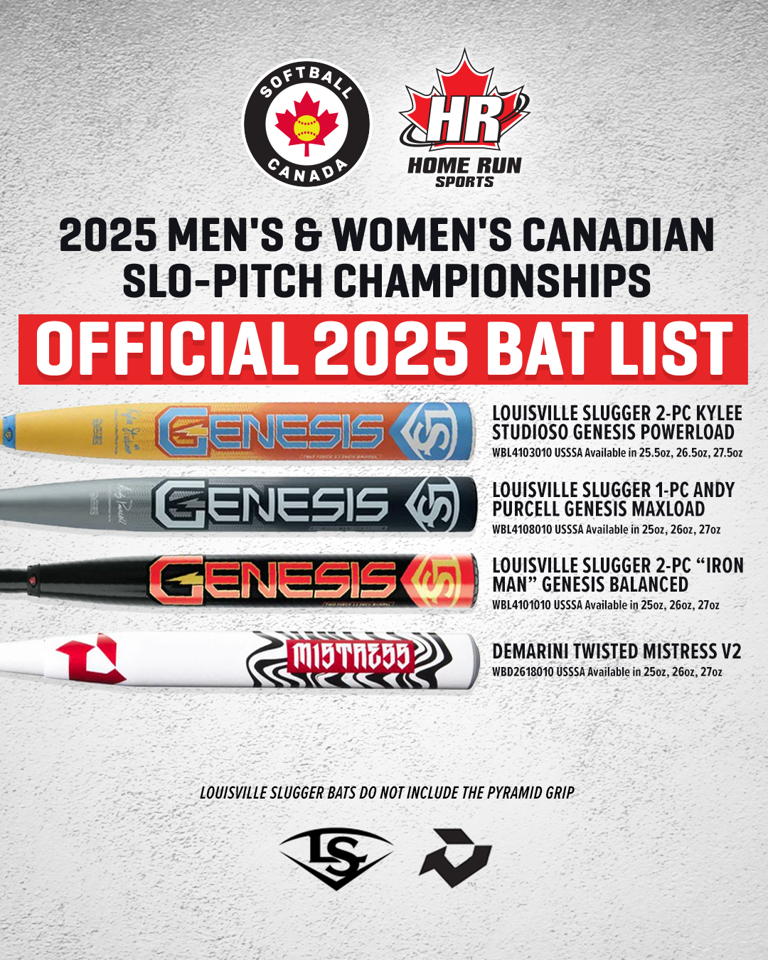 2025 SP Canadian Championship Bat List 2