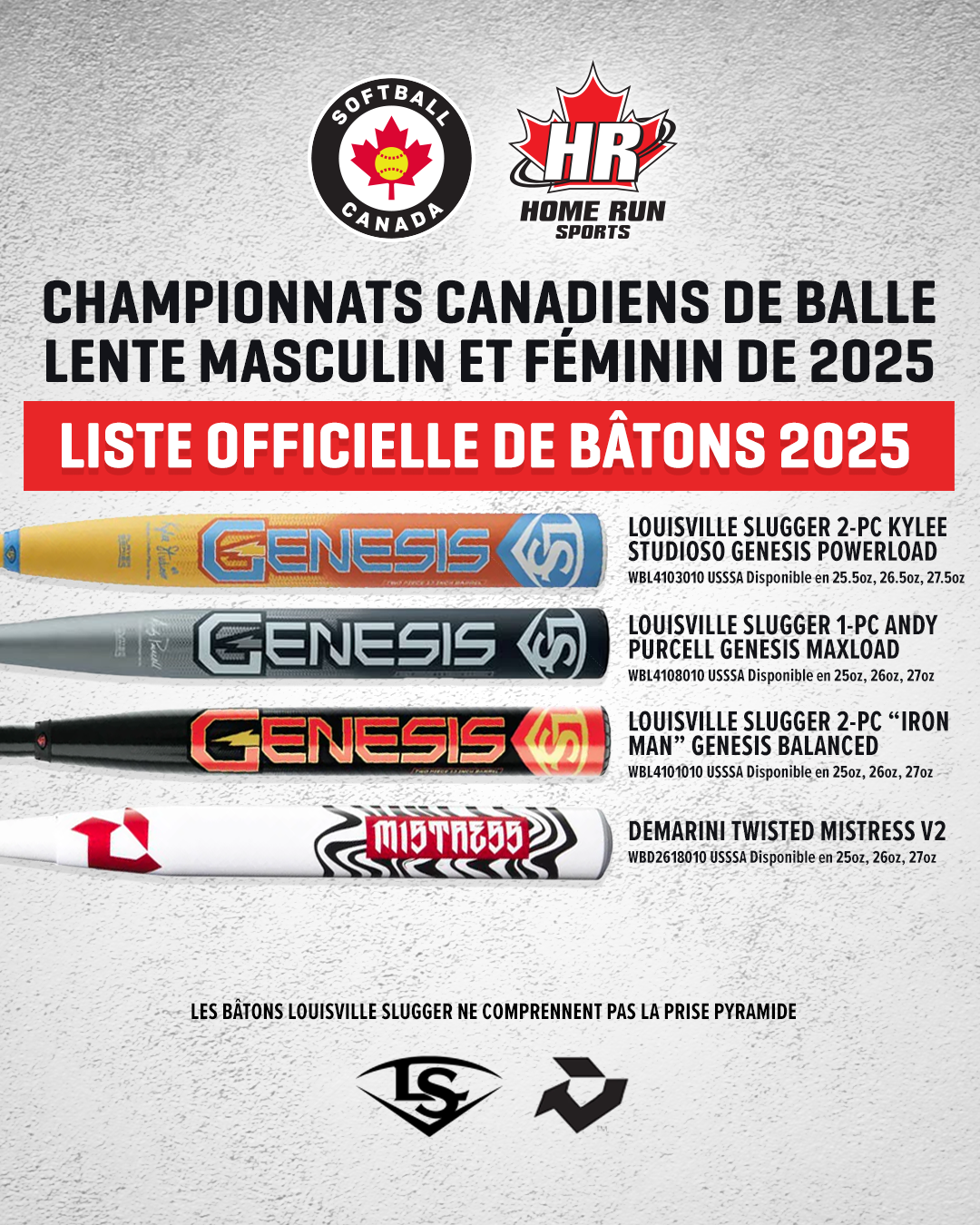 2025 SP Canadian Championship Bat List 2 FR