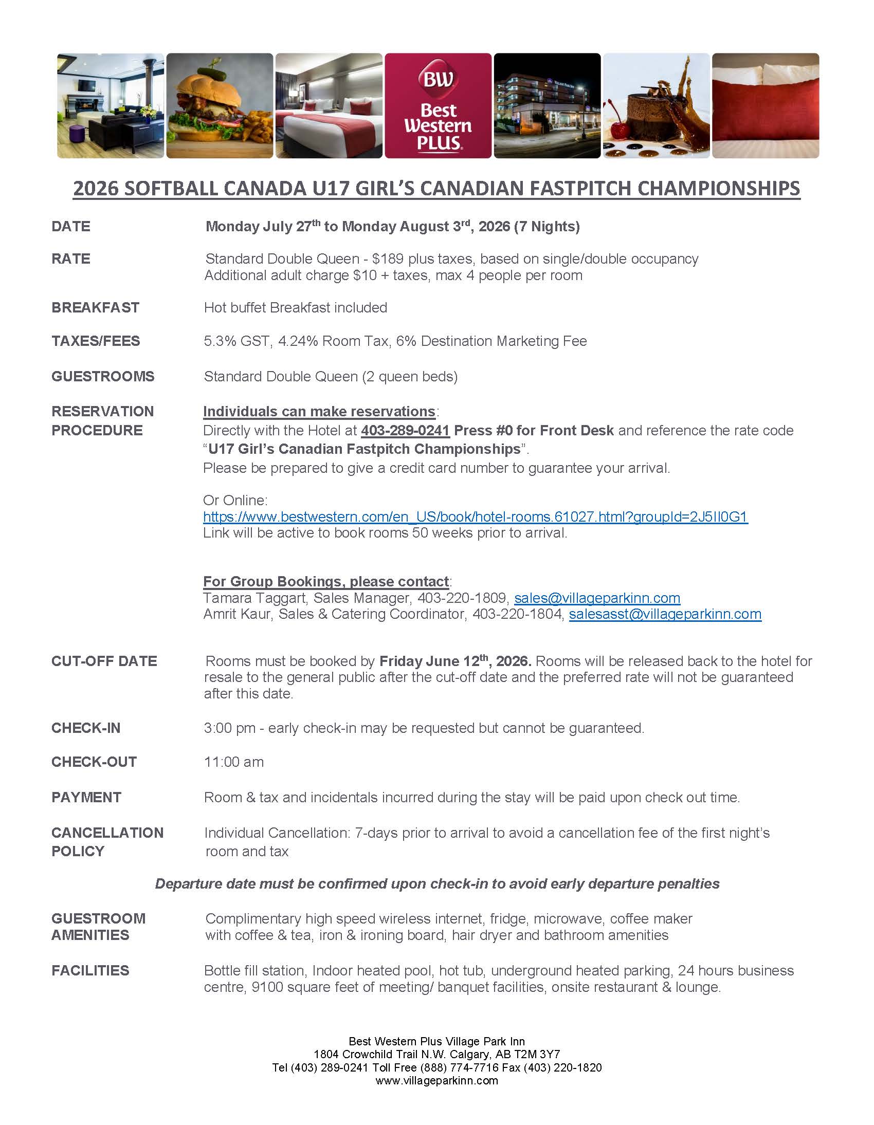 Best Western Plus Info Sheet