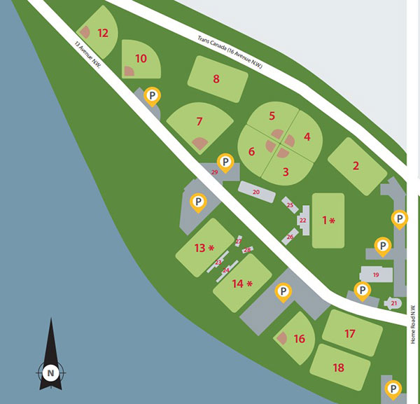 Shouldice Athletic Park Map