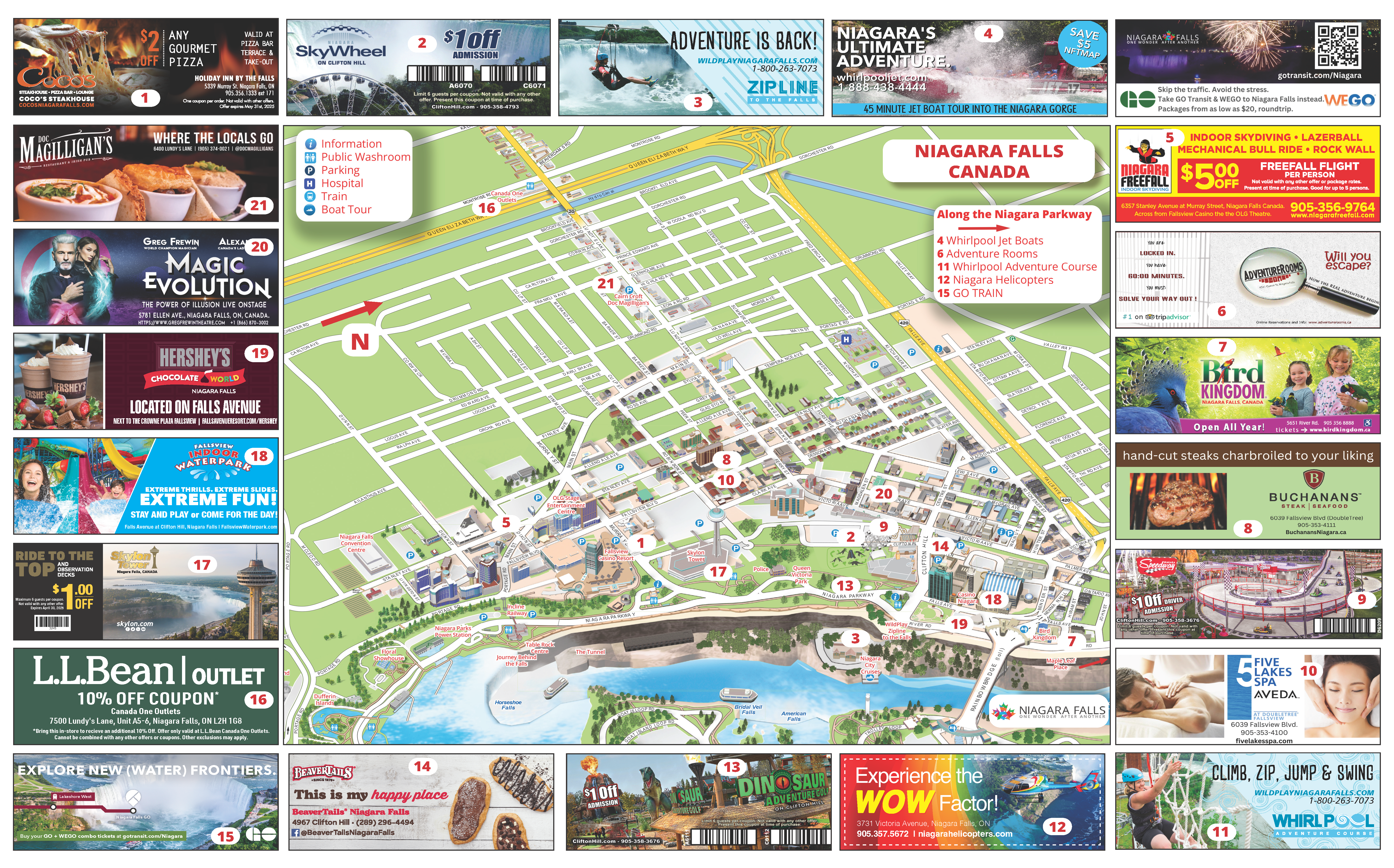 Niagara Falls Destination Map 1